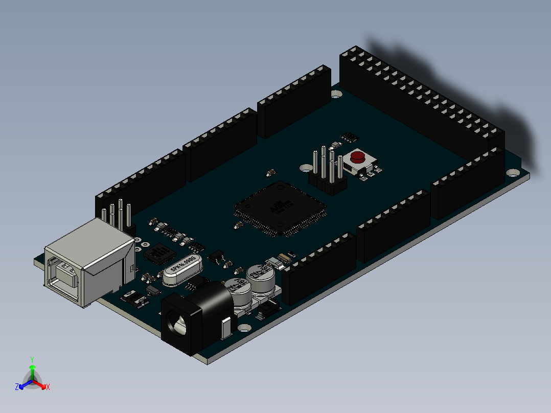 自平衡机器人正等轴测图