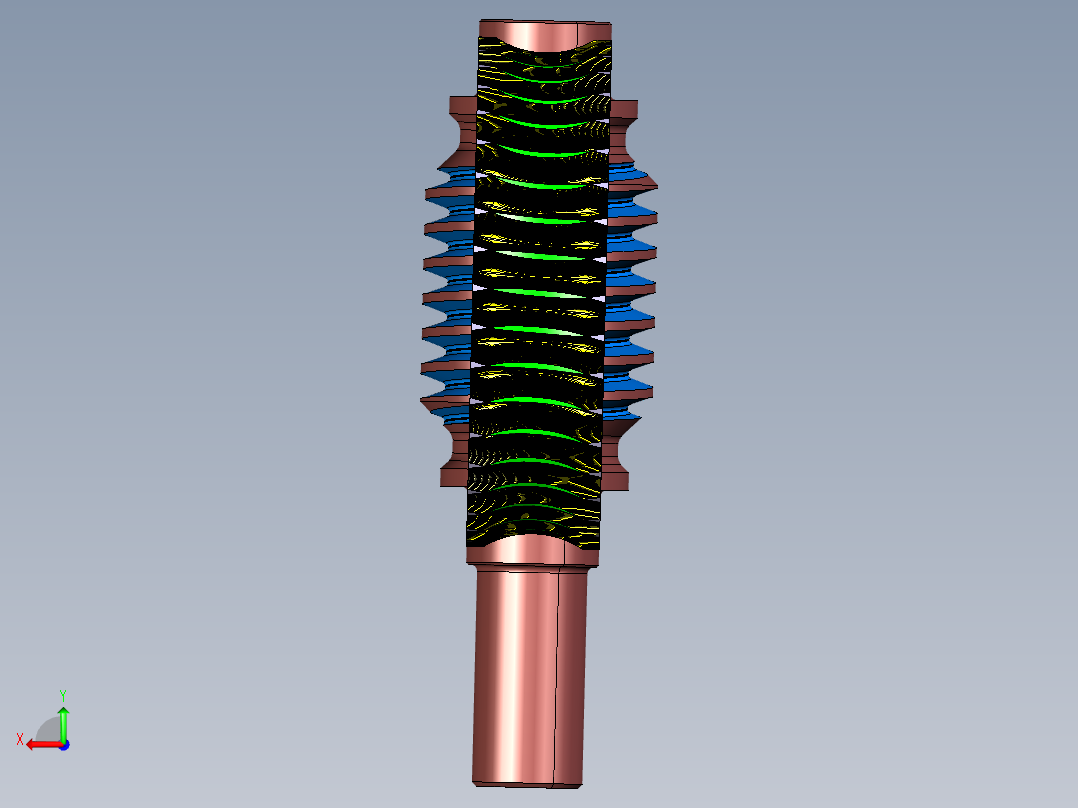 齿轮啮合 (145)后视图