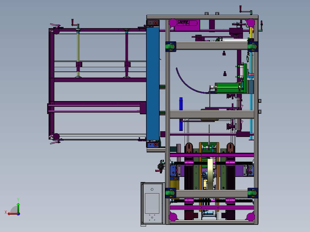 纸箱开封箱机sw18后视图