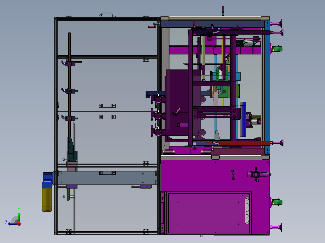 纸箱开封箱机sw18右视图