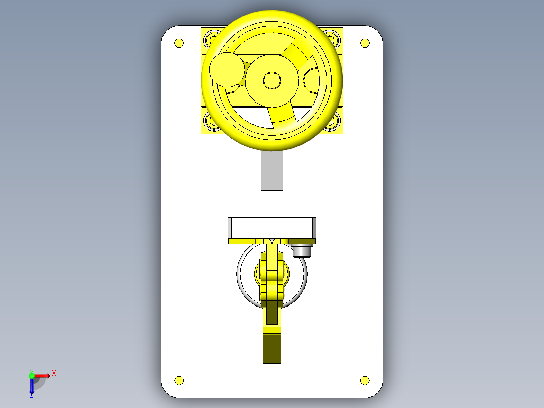 瓶盖插入夹具俯视图