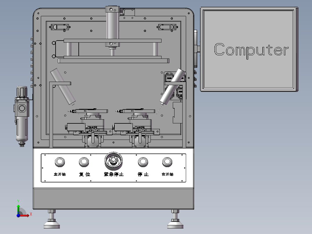 自动检测调焦机前视图