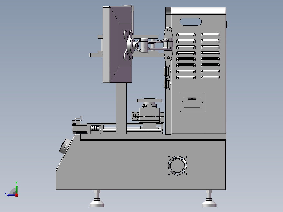 自动检测调焦机右视图