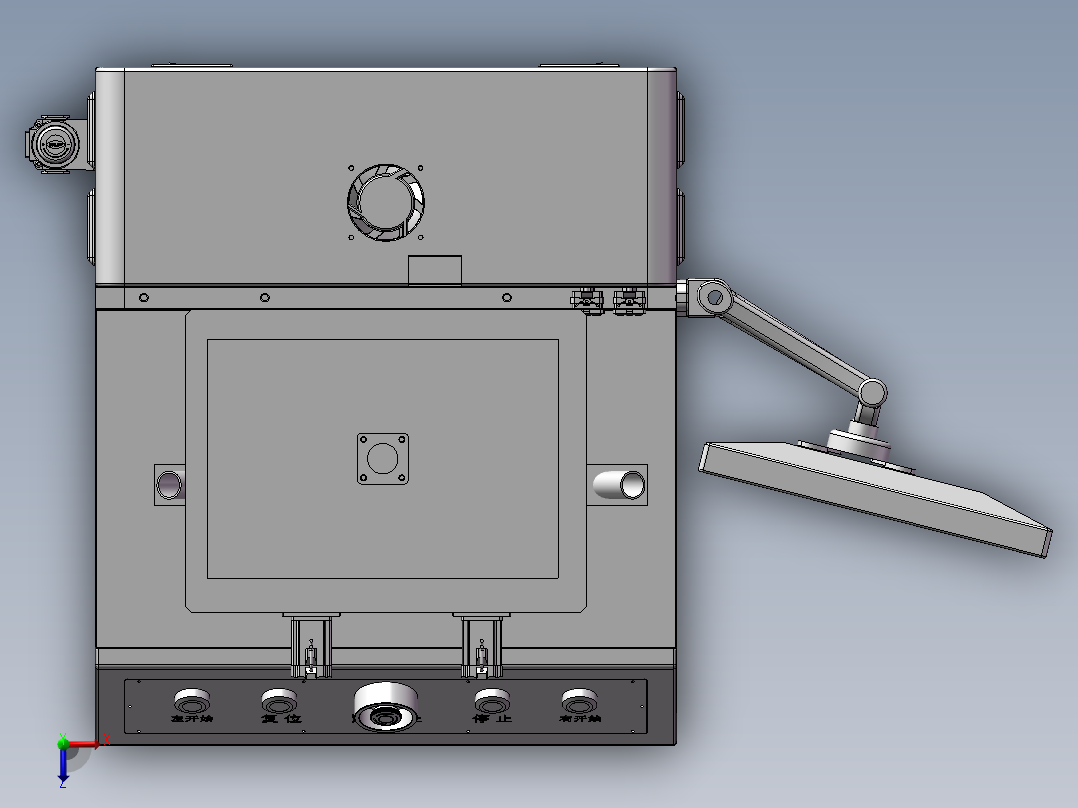 自动检测调焦机俯视图