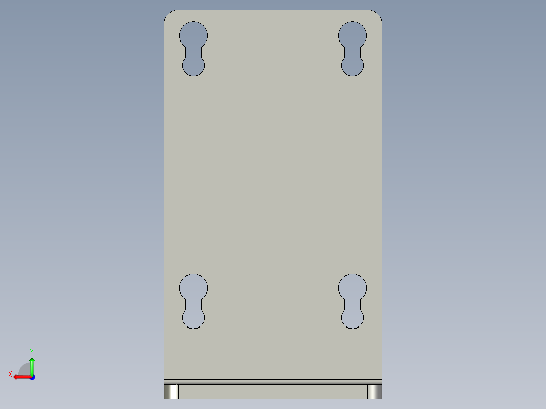 基恩士PZ-B81_kc图纸模型后视图