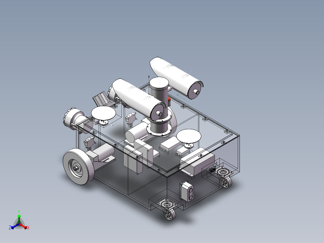 智能小车正等轴测图