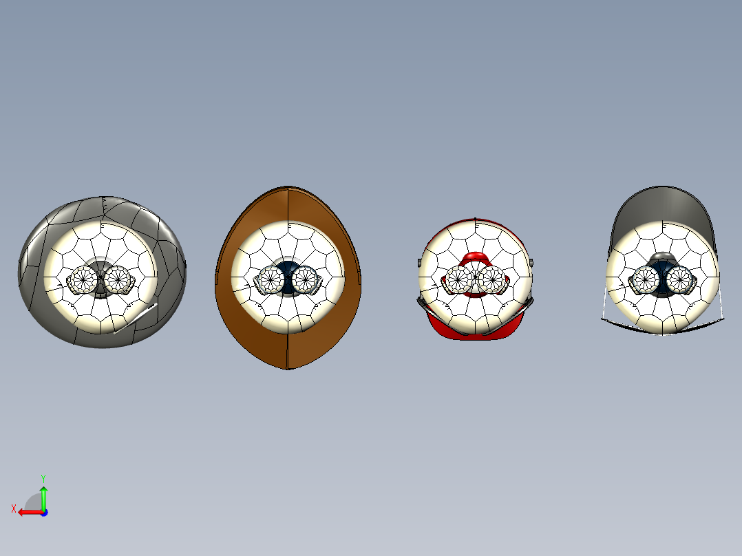 原创小可爱角色后视图