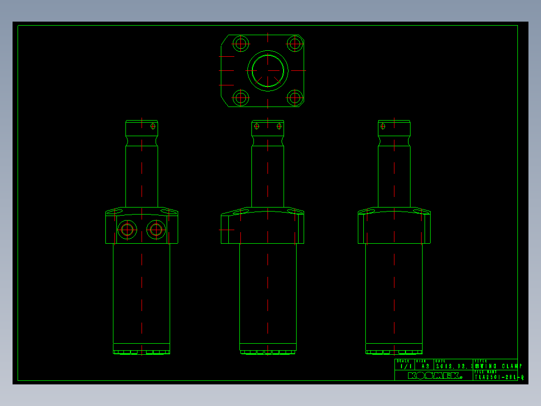 KOSMEKTLA2501-2BL-Q多系列多零件图纸模型
