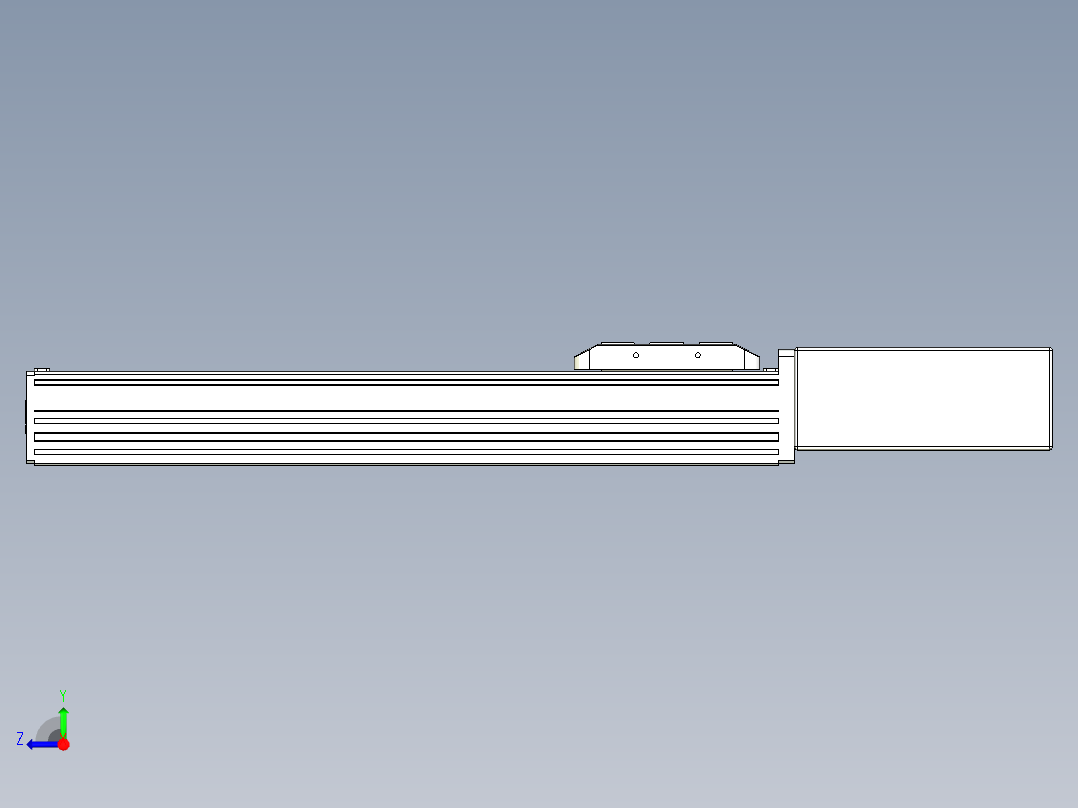 同步带全封闭直线模组TPA-HCB-85D-90-L300-ML-Y-P20-N3右视图