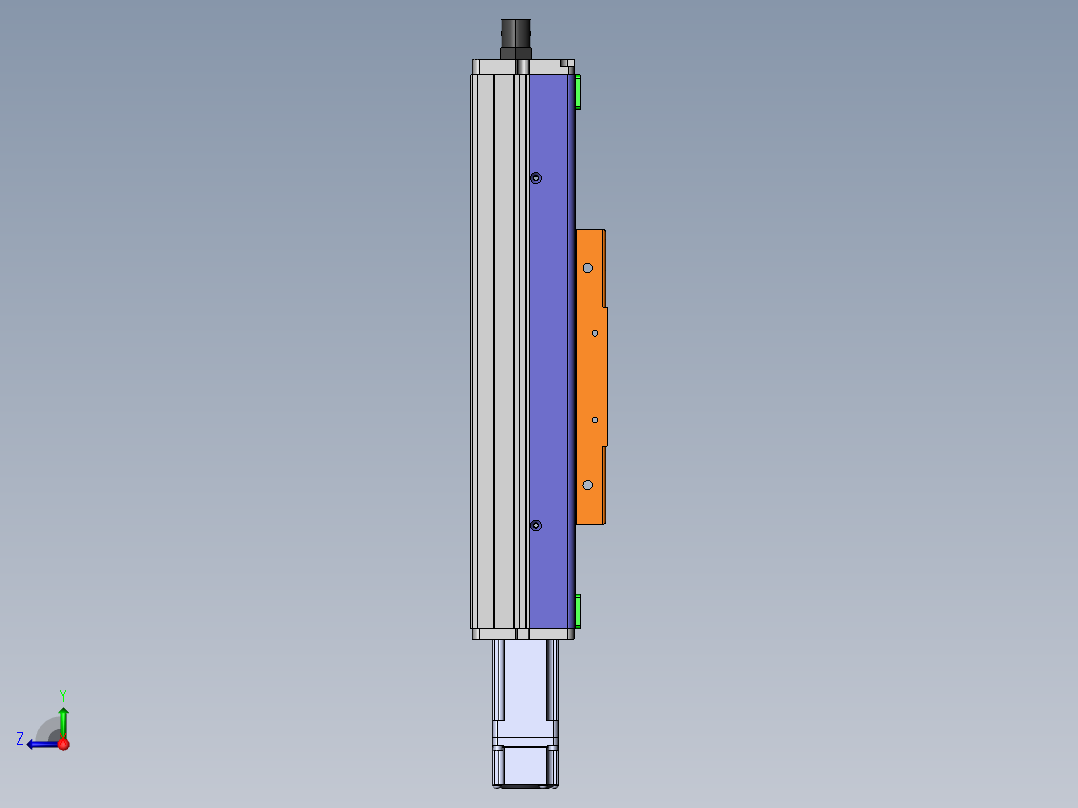 MCH丝杆全封闭MCH10-BC-100W右视图