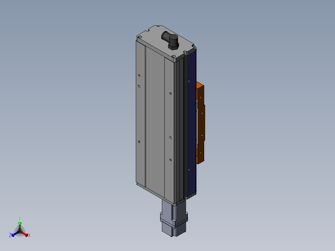 MCH丝杆全封闭MCH10-BC-100W正等轴测图