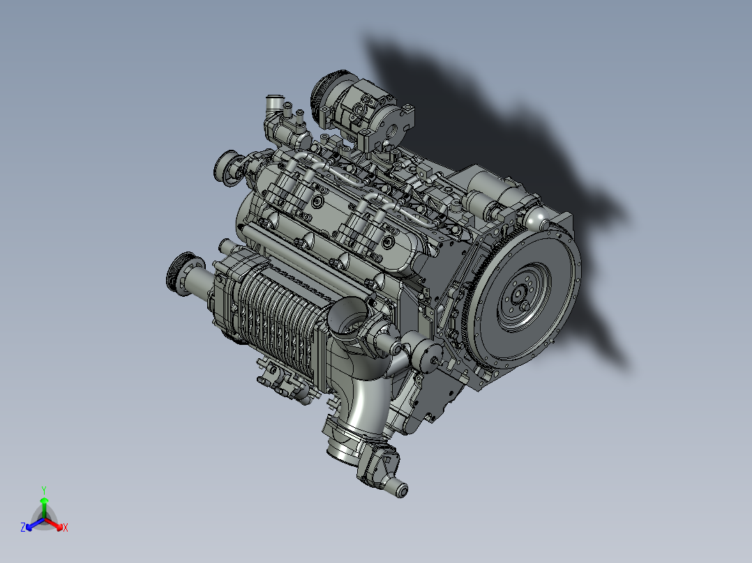 LLXX发动机正等轴测图