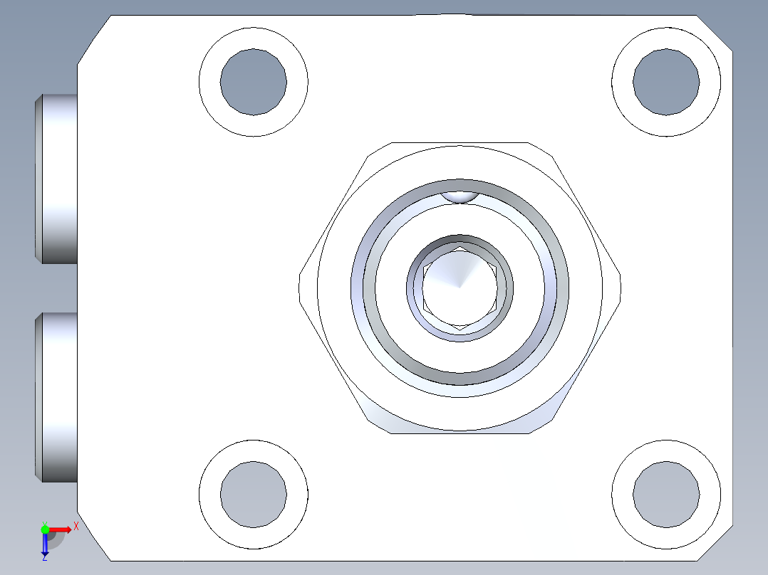 KOSMEKLHA0400-CLM多系列多零件图纸模型俯视图