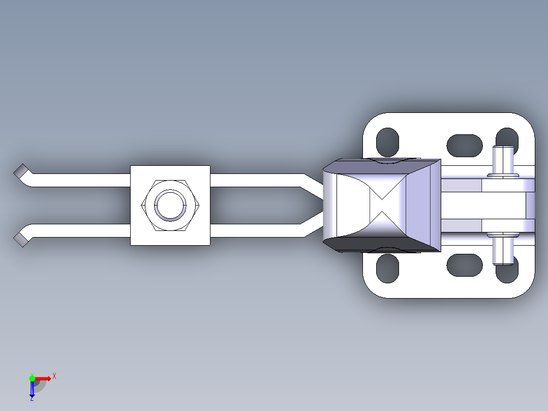 德克斯TUNKERS气缸数模T2-47U俯视图