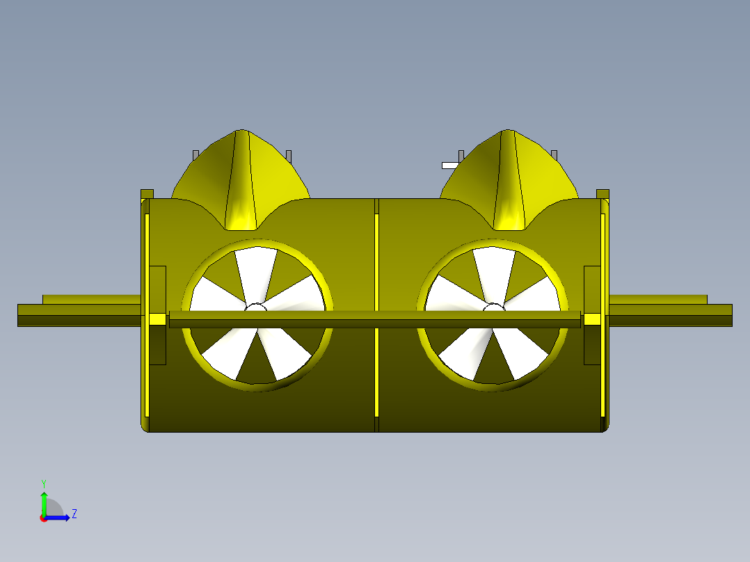 潜水器 水下机器人 (3)左视图