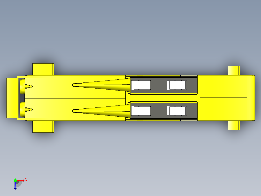 潜水器 水下机器人 (3)俯视图
