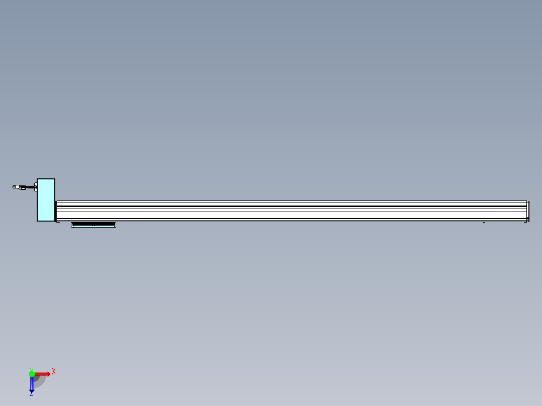 威洛博VBC同步带传动一无尘环境VBC14-L45-S1400-BRD-ZP40-C3俯视图