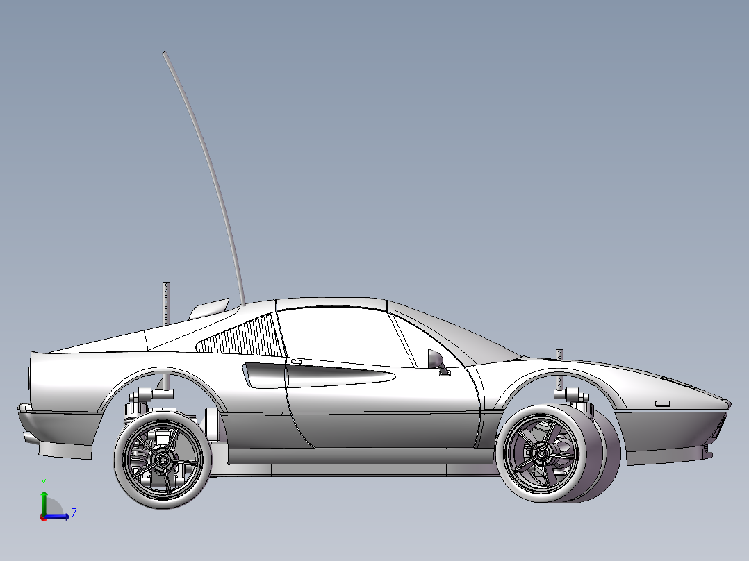 遥控车（全套模型）左视图