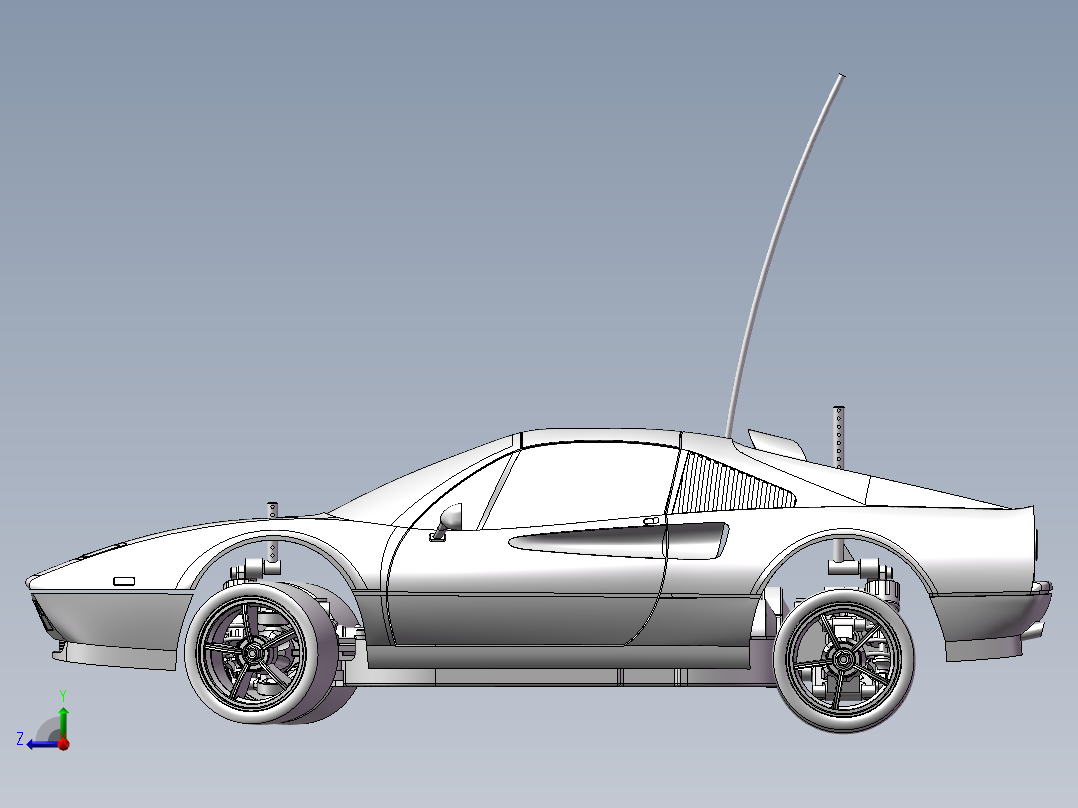 遥控车（全套模型）右视图