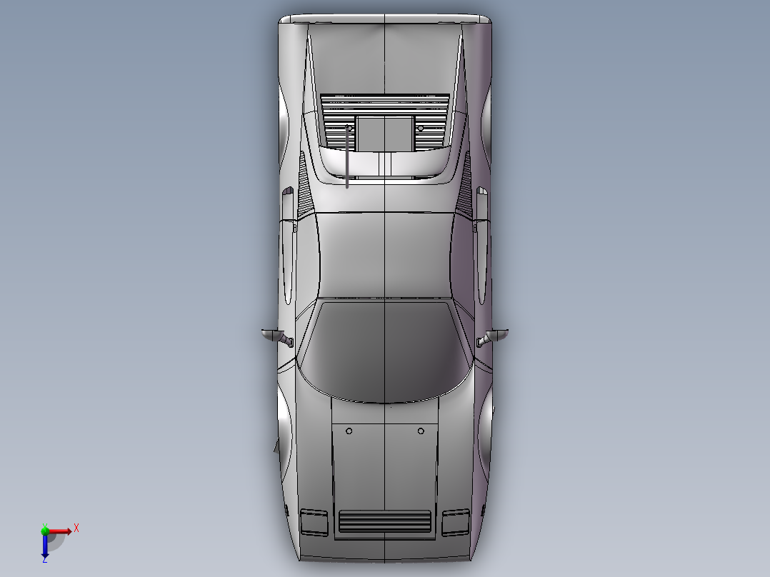 遥控车（全套模型）俯视图