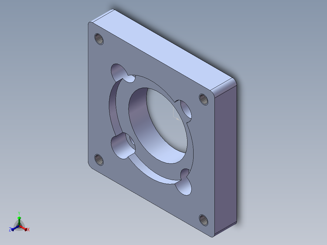 模组KK-60-F4 57步进电机板.SLDPRT正等轴测图