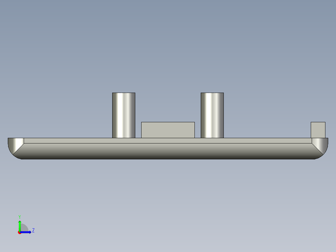 型材-BR 45X60 COVER CAP WITH HOLE KJN191094左视图