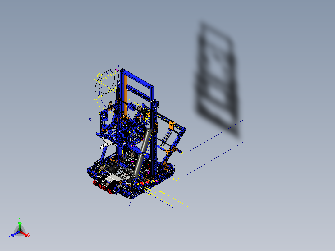 apdos 2019 robot机器人车3D数模图纸 STP格式正等轴测图