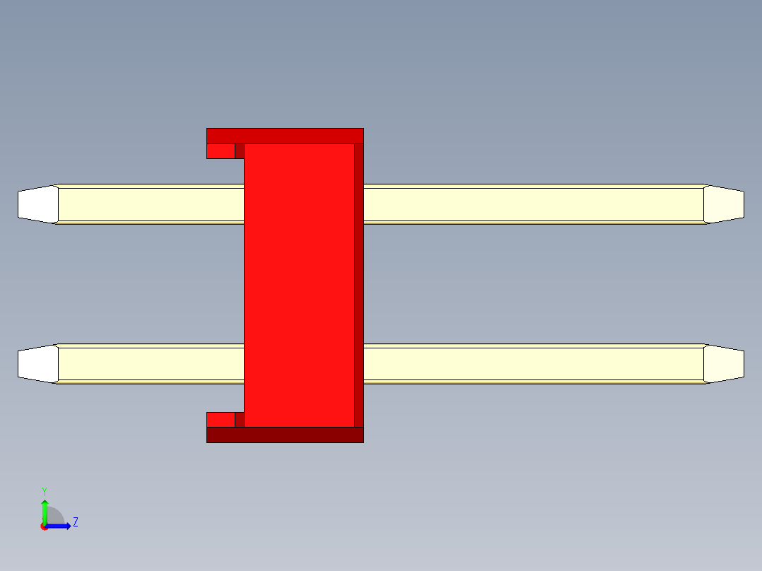 彩色公头100mil（2.54mm）系列-DS1021_red_2x09p_100mil_Type1_rev1.0左视图