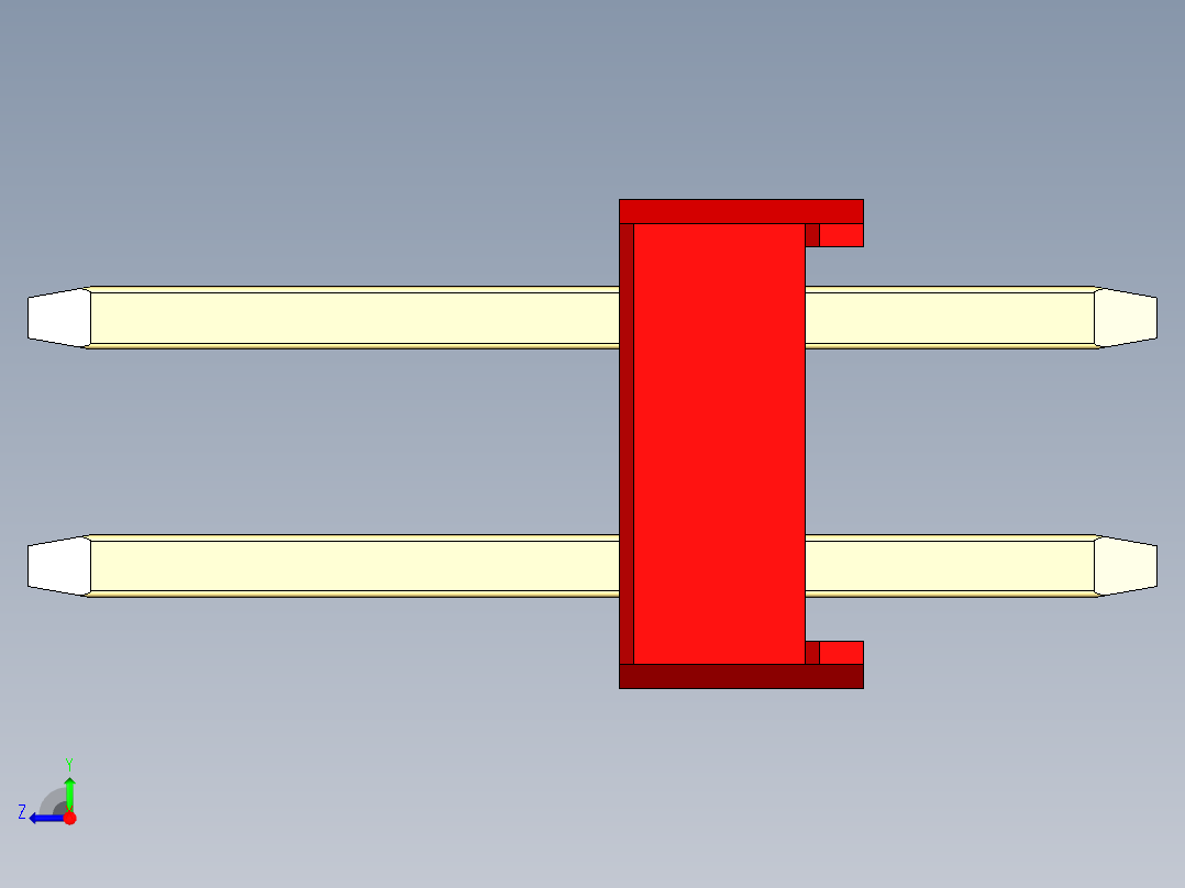 彩色公头100mil（2.54mm）系列-DS1021_red_2x09p_100mil_Type1_rev1.0右视图