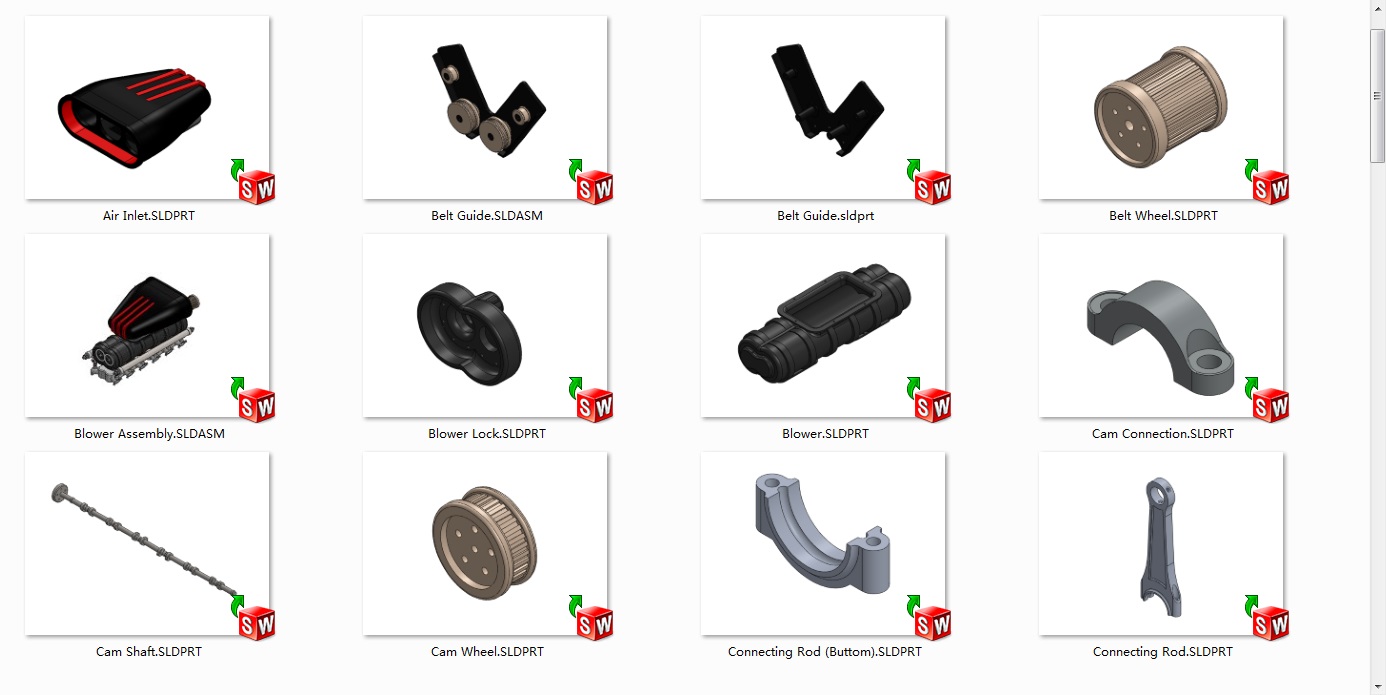 V12发动机3D模型图纸 汽车引擎 水冷设计就绪