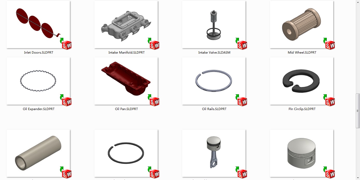 V12发动机3D模型图纸 汽车引擎 水冷设计就绪