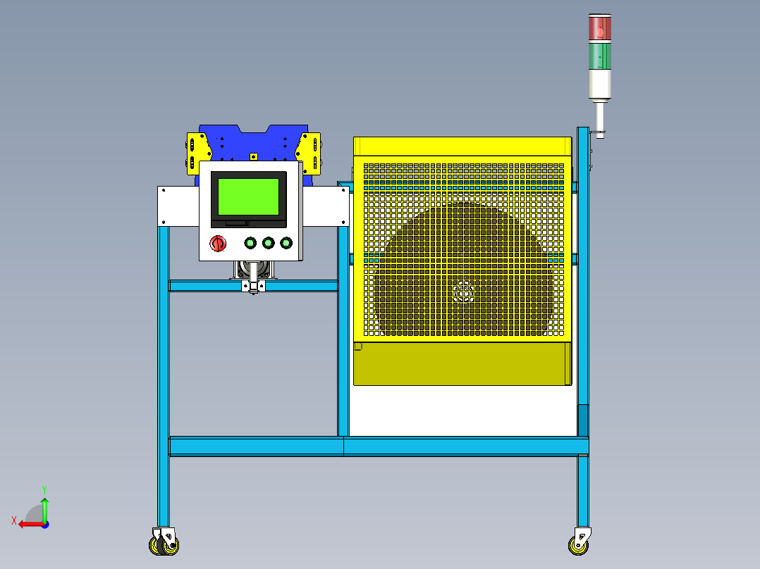 电缆绕线机后视图