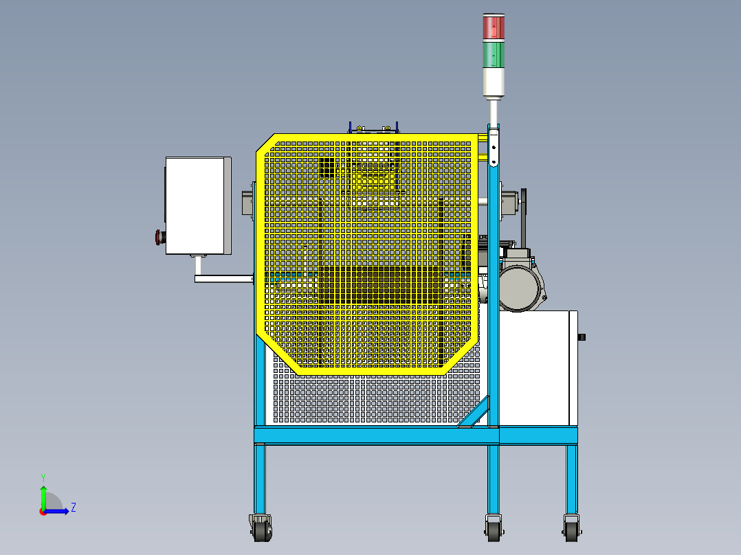 电缆绕线机左视图