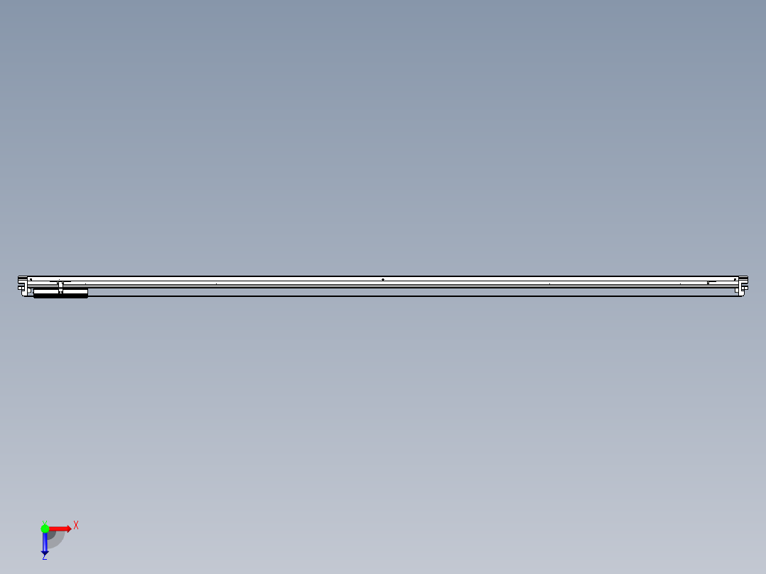 威洛博VL系列直线电机模组-VL14S3-S2500俯视图