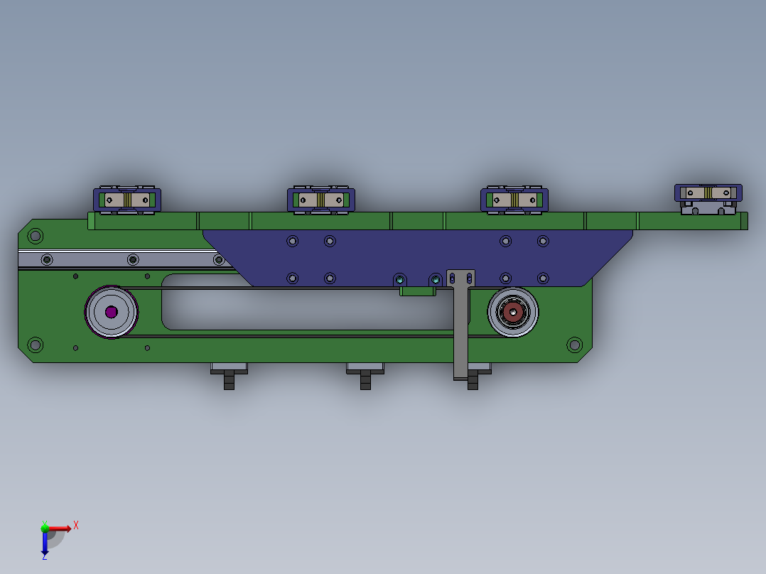 5.水平移栽机构俯视图