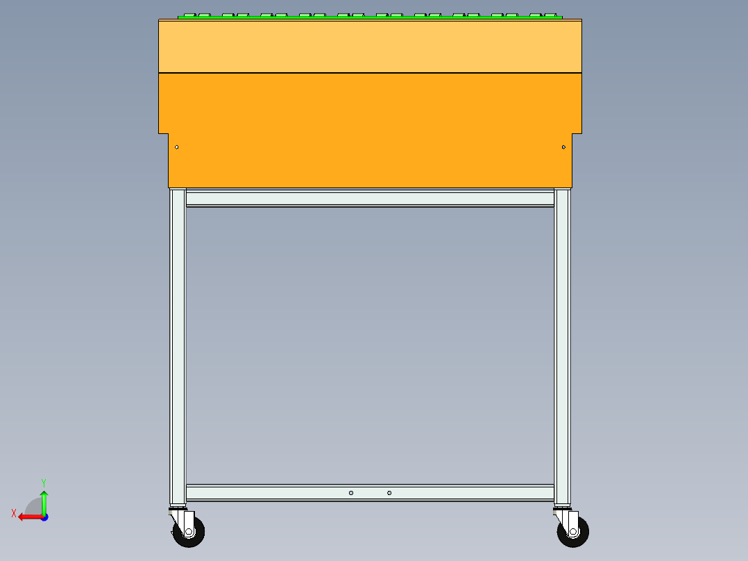 E491 斜轮分拣机后视图