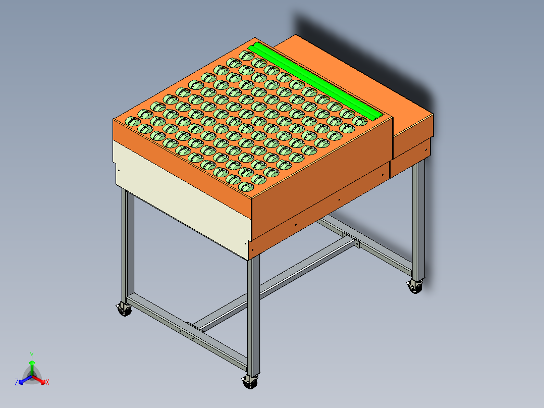 E491 斜轮分拣机正等轴测图