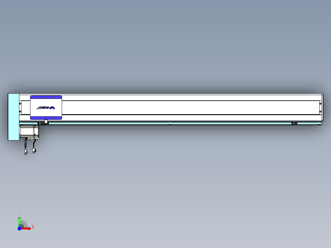 威洛博VC丝杆传动-无尘环境VC14-Lxx-C-S1250-BL-ZP40-C3前视图