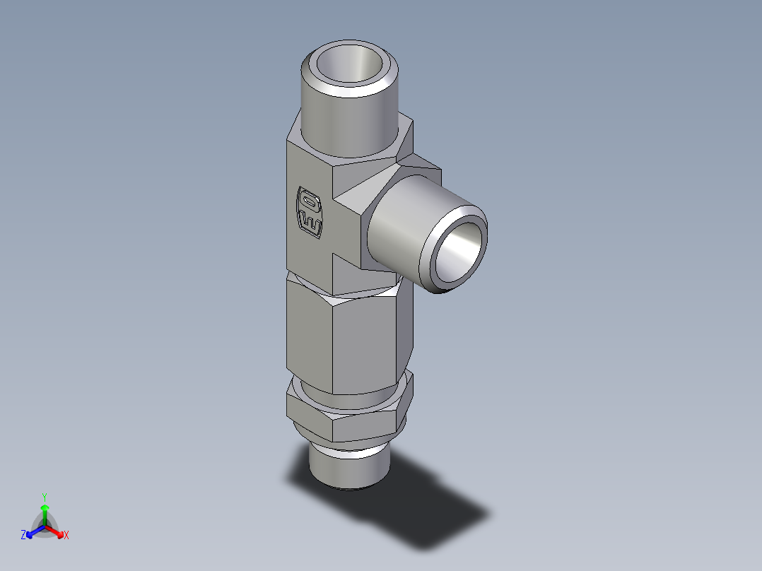卡套式工业通用硬管接头EO_Assembled_adjustable_standpipe_run_tee_EVL06LMOMD71