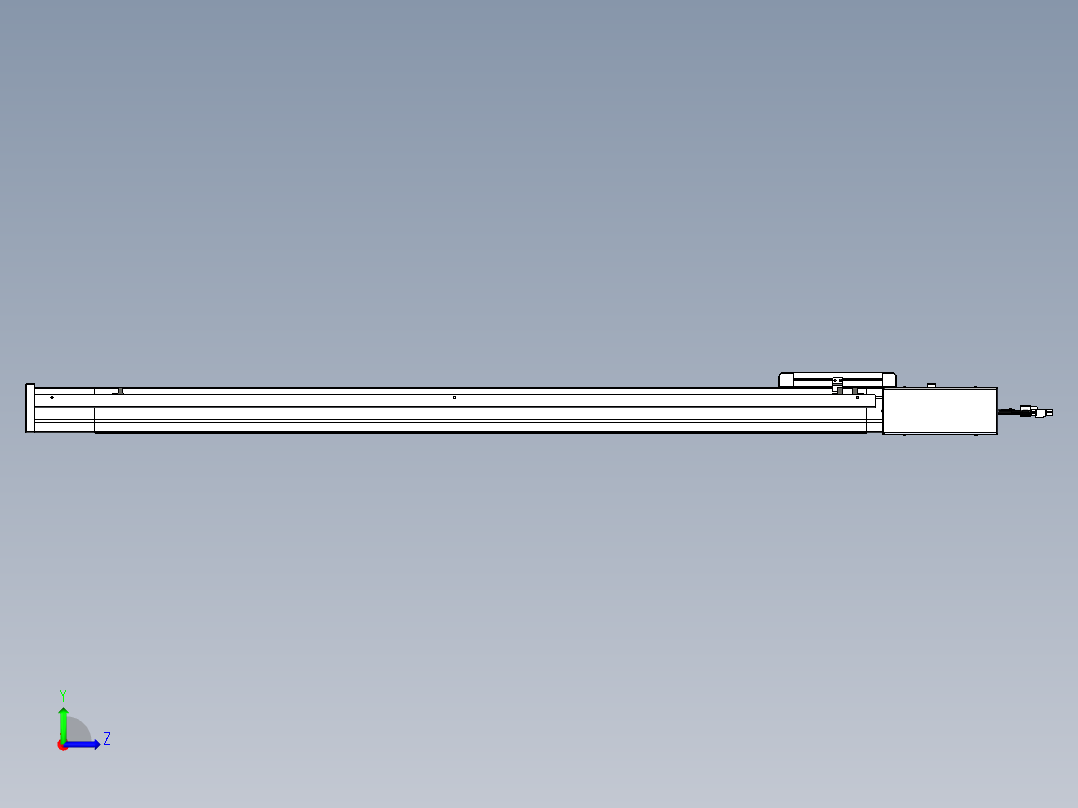 威洛博LB.GB同步带传动--欧规系列LB6A-L65-S1000-BR左视图