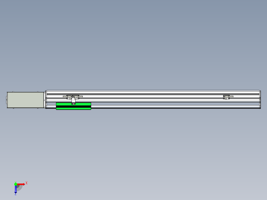 同步带滑台-半封闭B13H-L45-S600-R-P40-D3俯视图