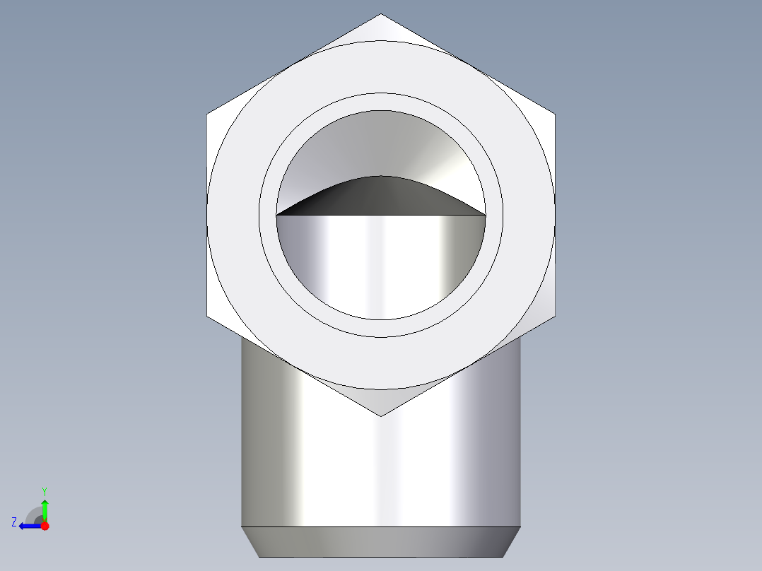 卡套式工业通用硬管接头EO_Weld_elbown_WAS35L右视图