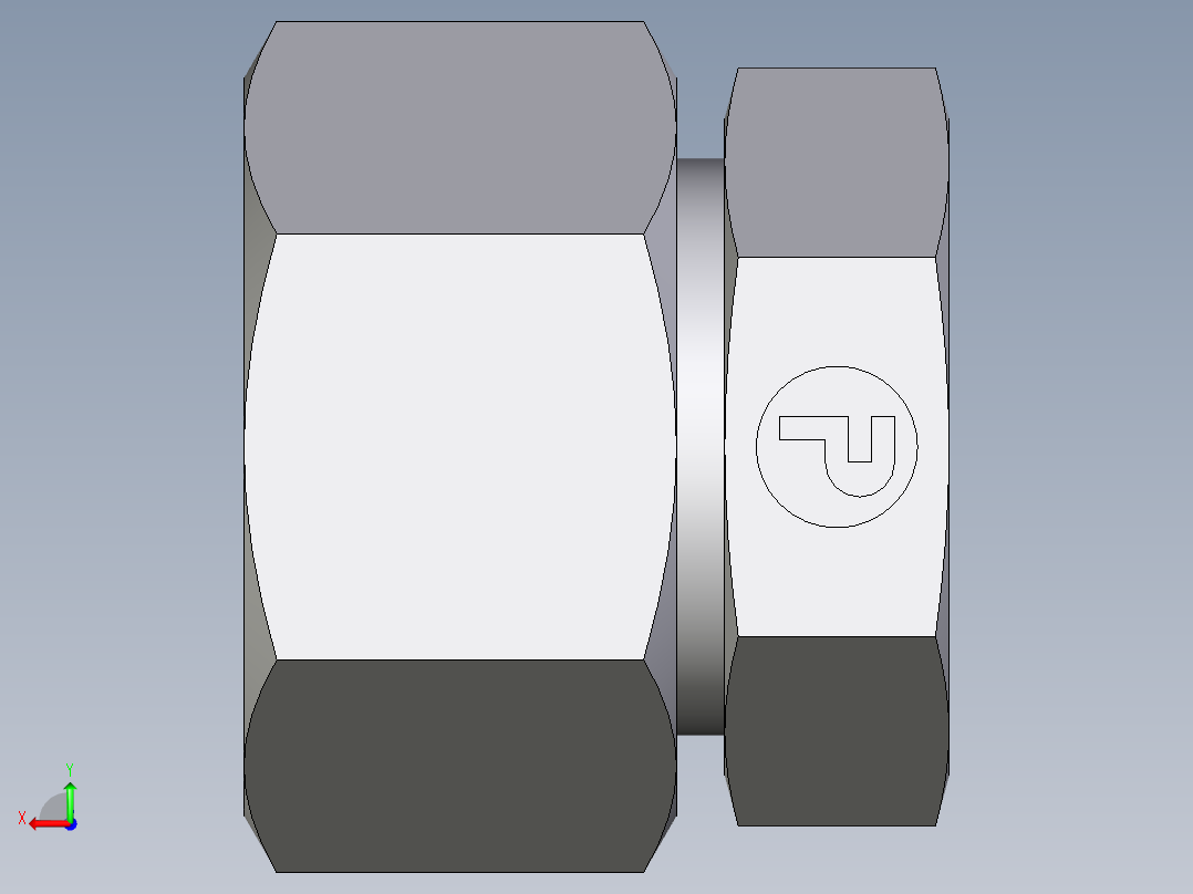 卡套式工业通用硬管接头EO_Blanking_plug_for_tube_ends_ROV25S71后视图