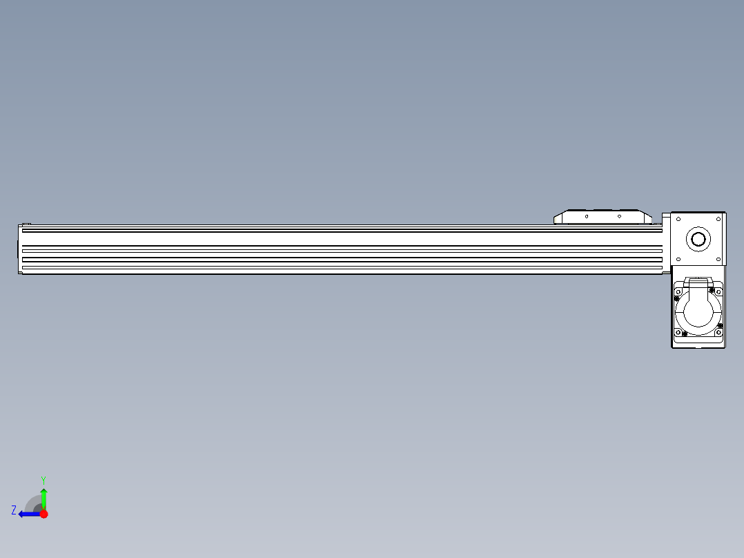 同步带全封闭直线模组TPA-HCB-85D-90-L600-RP-C-P20-N3右视图