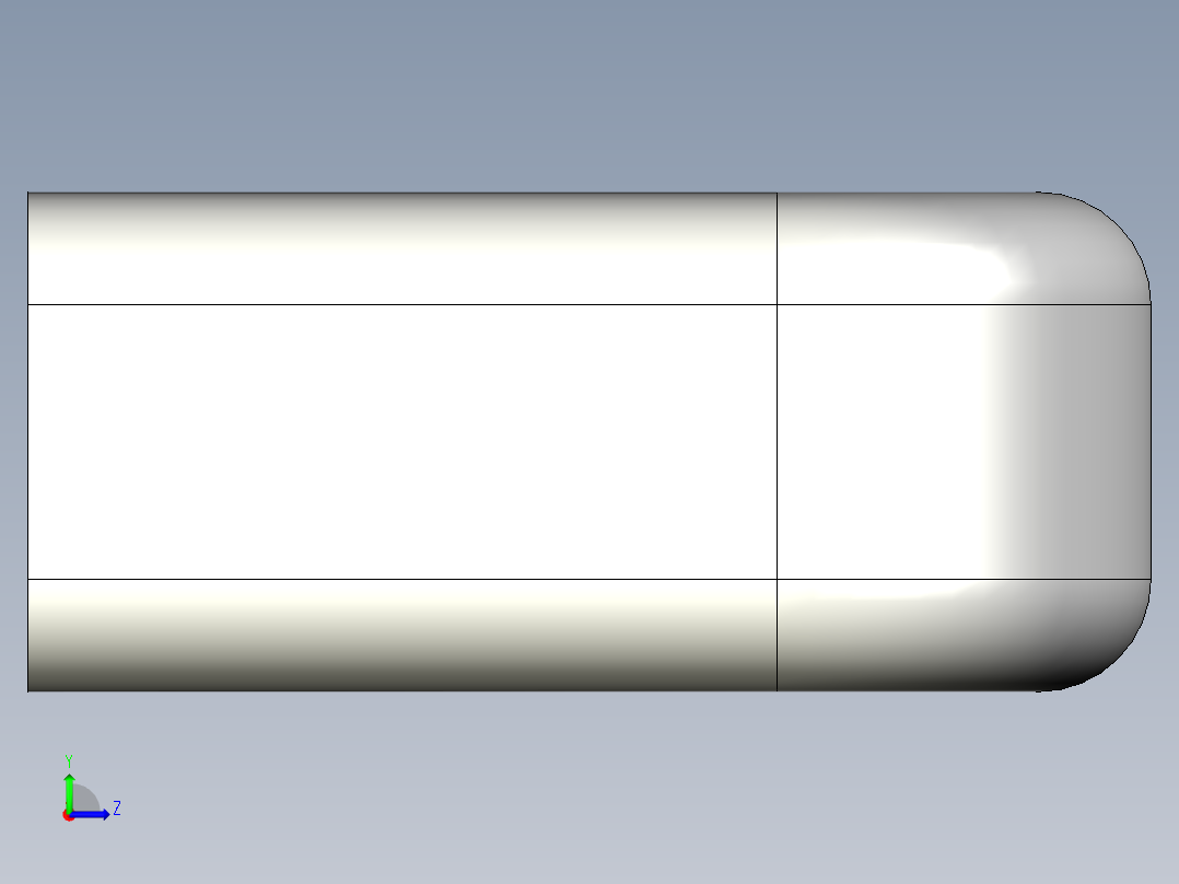 取手(不銹鋼)1098-3D多系列多零件图纸模型左视图