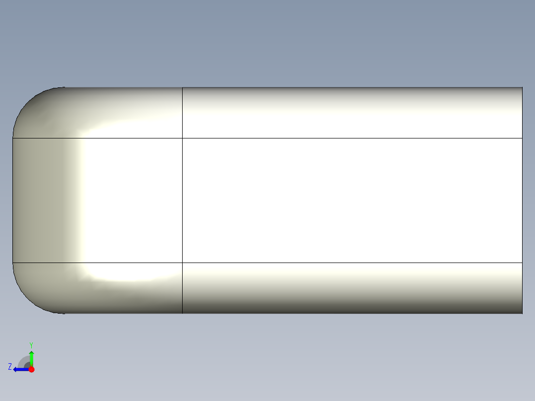 取手(不銹鋼)1098-3D多系列多零件图纸模型右视图