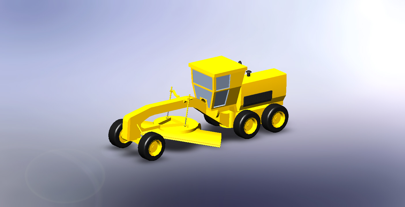 工程平整车3D模型3D模型