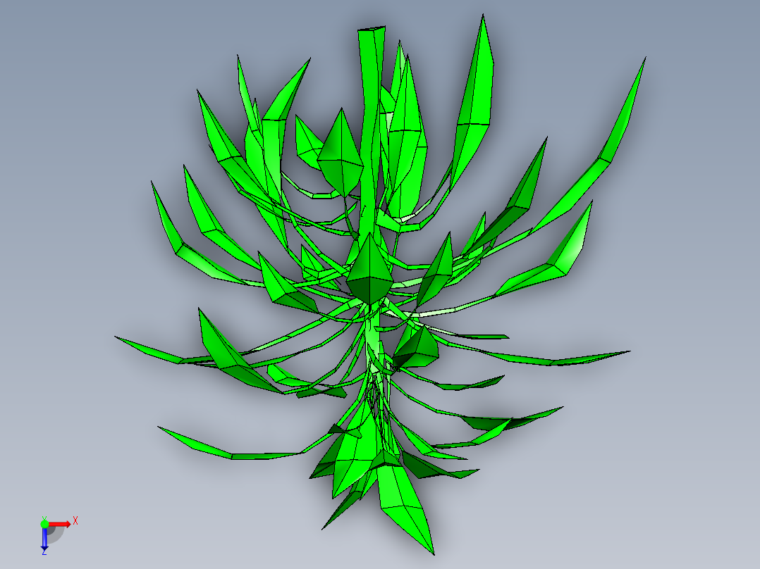 绿色植物设计俯视图
