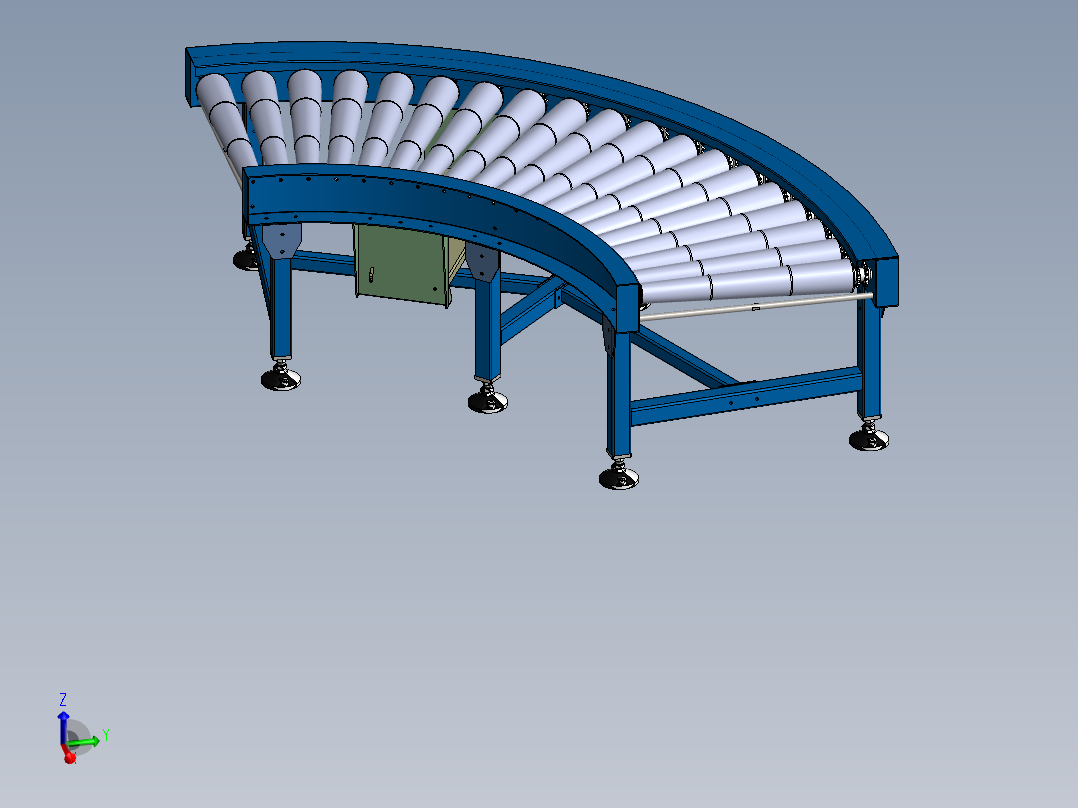F738 90度转弯<span style='color: red'>辊</span><span style='color: red'>筒</span>输送机SW