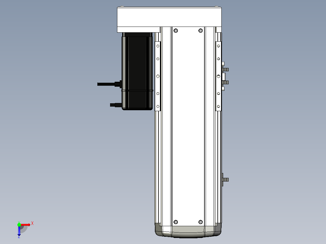 Toyo东佑达直线模组-ETH14-200-BL-400W+煞車俯视图